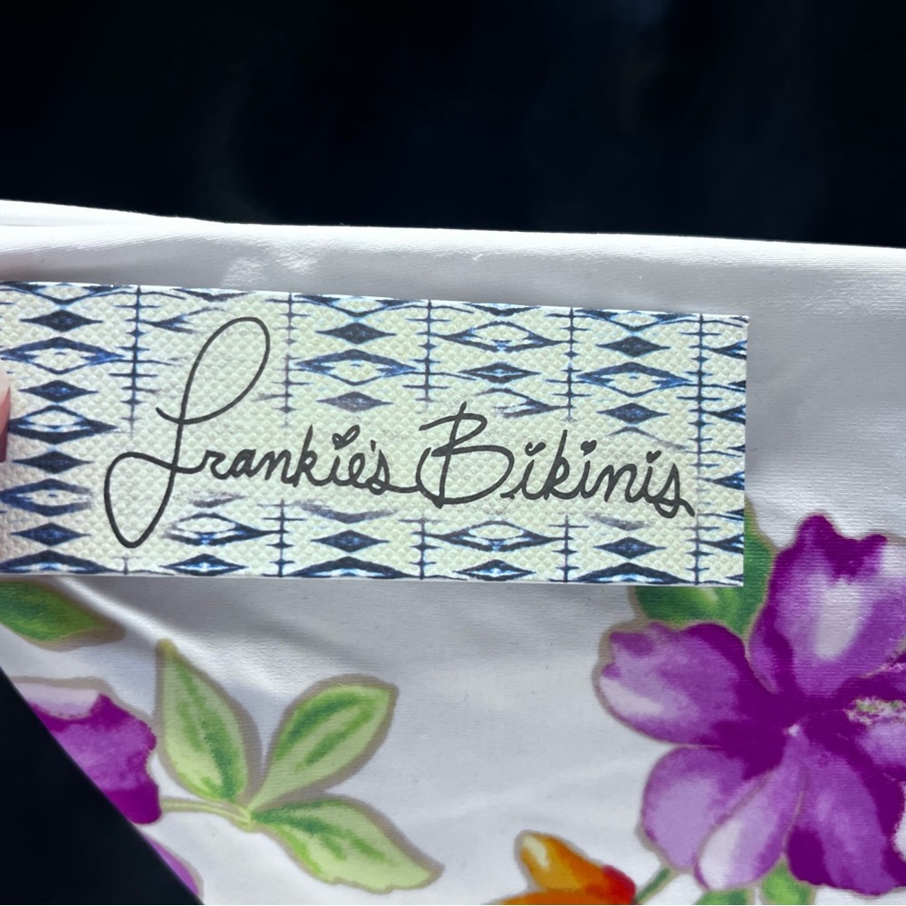 Frankie's Bikinis Floral White Bikini Set - Picture 10 of 16